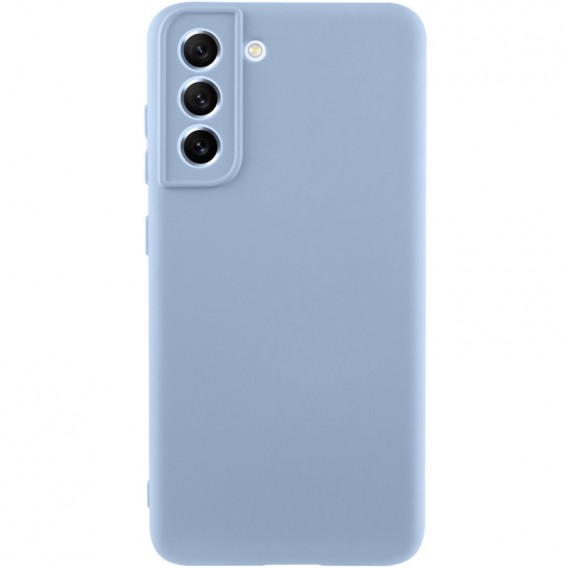 Чохол TPU GETMAN Liquid Silk Full Camera для Samsung Galaxy S21 Блакитний / Lilac Blue