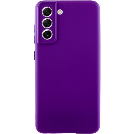 Чехол TPU GETMAN Liquid Silk Full Camera для Samsung Galaxy S21 Фиолетовый / Ultra Violet