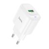 Блок живлення Hoco C140A Smart QC3.0 18W (1USB-A) White