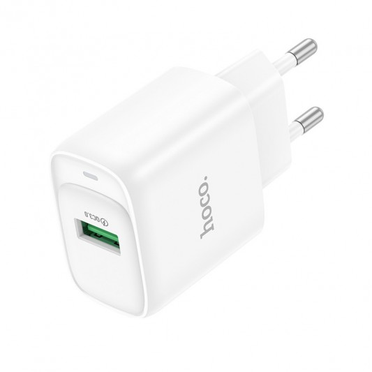 МЗП Hoco C140A Smart QC3.0 18W (1USB-A) White - зображення 2 