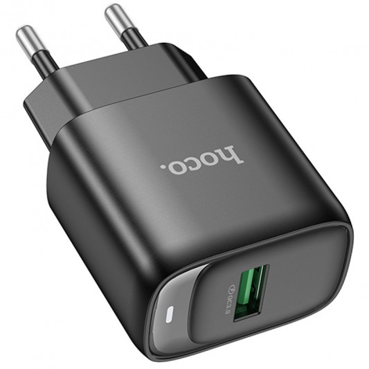 СЗУ Hoco C140A Smart QC3.0 18W (1USB-A) Black - изображение 2