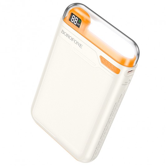 Портативное ЗУ Power Bank BOROFONE BJ69 Skillful PD20W с БЗУ 10000 mAh Milky White - изображение 2