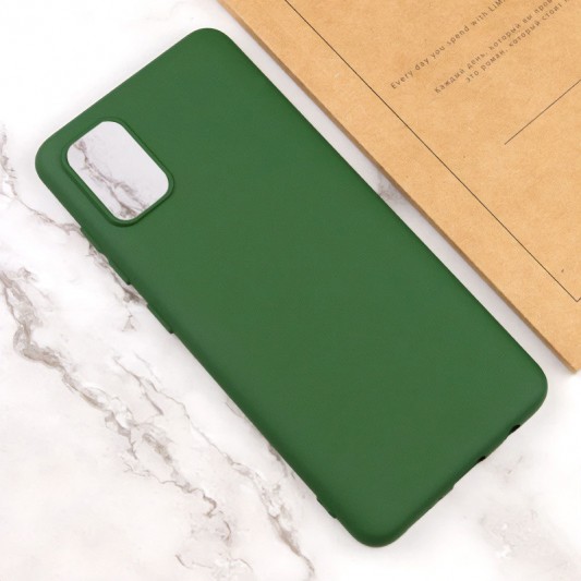 Чохол Silicone Cover Lakshmi (AA) для Samsung Galaxy A31 Зелений / Dark green - зображення 3 