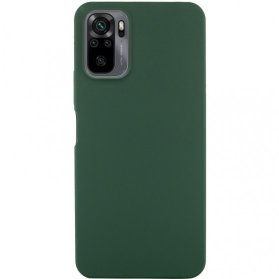 Чехол Silicone Cover Lakshmi (AA) для Xiaomi Redmi Note 10 / Note 10s / Poco M5s Зеленый / Dark green