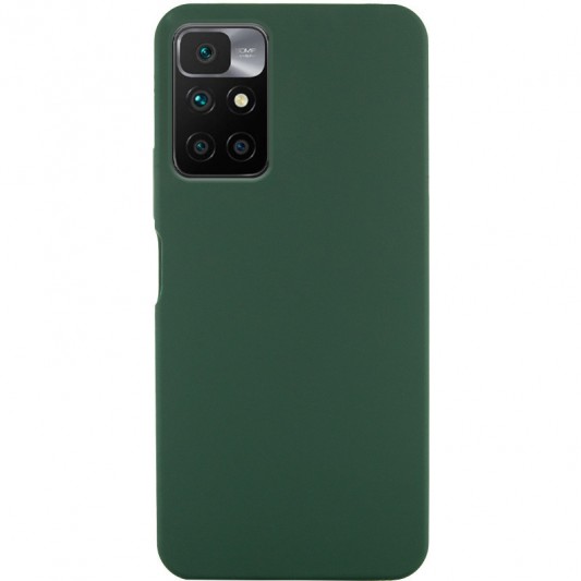 Чохол Silicone Cover Lakshmi (AA) для Xiaomi Redmi 10 Зелений / Dark green