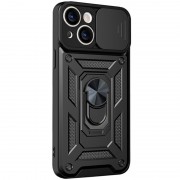 Ударостійкий чохол Camshield Serge Ring для Apple iPhone 13 (6.1") Чорний