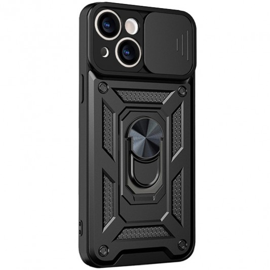 Ударостійкий чохол Camshield Serge Ring для Apple iPhone 13 (6.1") Чорний - зображення 2 
