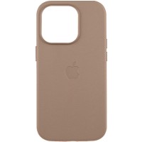 Кожаный чехол Leather Case (AAA) with MagSafe and Animation для Apple iPhone 16 Pro Max (6.9