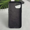 Кожаный чехол Leather Case (AAA) with MagSafe and Animation для Apple iPhone 16 Pro Max (6.9") Black