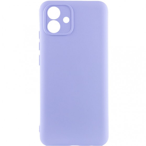 Чехол TPU GETMAN Liquid Silk Full Camera для Samsung Galaxy A04e Сиреневый / Dasheen