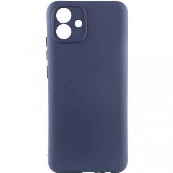 Чехол TPU GETMAN Liquid Silk Full Camera для Samsung Galaxy A04e Синий / Midnight Blue