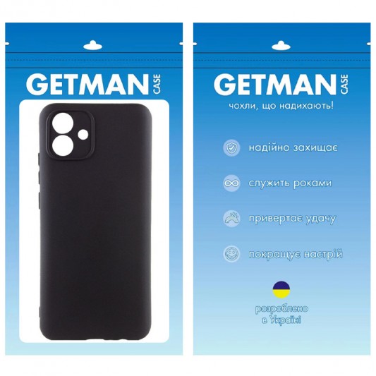Чохол TPU GETMAN Liquid Silk Full Camera для Samsung Galaxy A04e Чорний / Black - зображення 3 