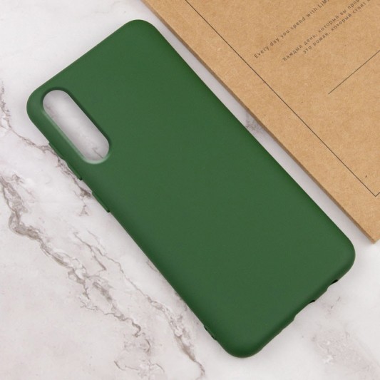 Чохол TPU GETMAN Liquid Silk для Samsung Galaxy A50 (A505F) / A50s / A30s Зелений / Dark green - зображення 2 