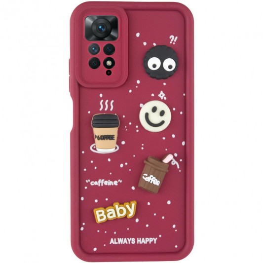 Чохол TPU Toys Case для Xiaomi Redmi Note 11 Pro 4G/5G / 12 Pro 4G Red / Always Happy - зображення 1 