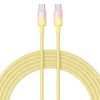 Дата кабель Baseus Discolor Series Fast Charging Type-C to Type-C 100W (1m) (P10374902) Custard Yellow
