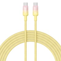 Дата кабель Baseus Discolor Series Fast Charging Type-C to Type-C 100W (1m) (P10374902) Custard Yellow