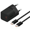 Блок питания Baseus GaN5 Fast Charger (mini) 30W (1USB-C) + кабель Type-C to Type-C (P10110902) Cluster Black