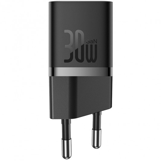 СЗУ Baseus GaN5 Fast Charger (mini) 30W (1USB-C) + кабель Type-C to Type-C (P10110902) Cluster Black - изображение 1