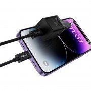 СЗУ Baseus GaN5 Fast Charger (mini) 30W (1USB-C) + кабель Type-C to Type-C (P10110902) Cluster Black