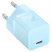 СЗУ Baseus GaN5 Fast Charger (mini) 30W (1USB-C) + кабель Type-C to Type-C (P10110902) Galaxy Blue