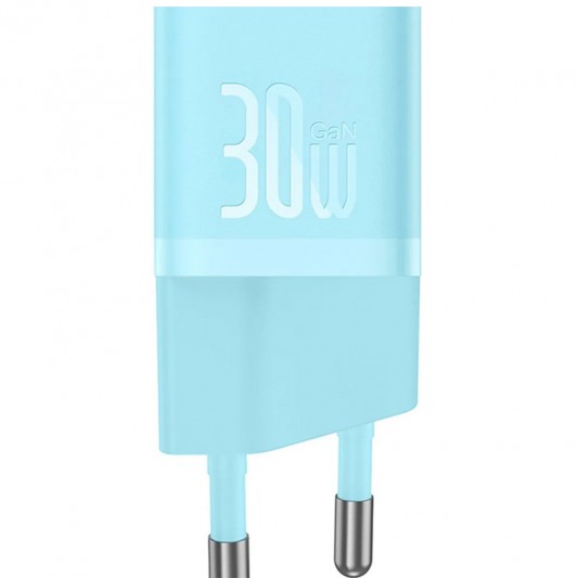 СЗУ Baseus GaN5 Fast Charger (mini) 30W (1USB-C) + кабель Type-C to Type-C (P10110902) Galaxy Blue - изображение 2