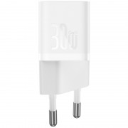 СЗУ Baseus GaN5 Fast Charger (mini) 30W (1USB-C) + кабель Type-C to Type-C (P10110902) Moon White