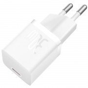 СЗУ Baseus GaN5 Fast Charger (mini) 30W (1USB-C) + кабель Type-C to Type-C (P10110902) Moon White