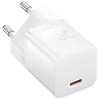 Блок живлення Baseus GaN5 Fast Charger (mini) 30W (1USB-C) + кабель Type-C to Type-C (P10110902) Moon White