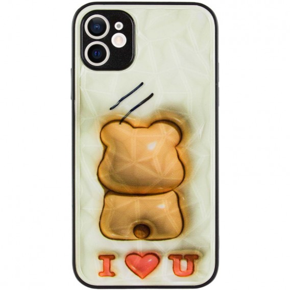 TPU+PC чохол Prisma Fluffie для Apple iPhone 11 (6.1") Bear