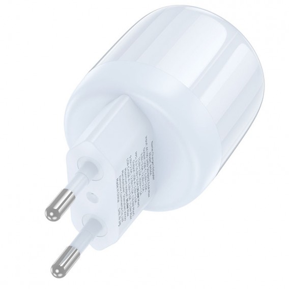 Блок живлення Borofone BA94A Lustrous PD30W+QC3.0 (1USB-A/1C) Blue