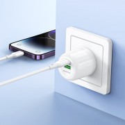 СЗУ Borofone BA94A Lustrous PD30W+QC3.0 (1USB-A/1C) White