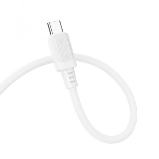 Дата кабель Borofone BX115 Lotto USB to Type-C 3A (1m) White - изображение 1