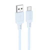 Дата кабель Borofone BX115 Lotto USB to Type-C 3A (1m) Blue