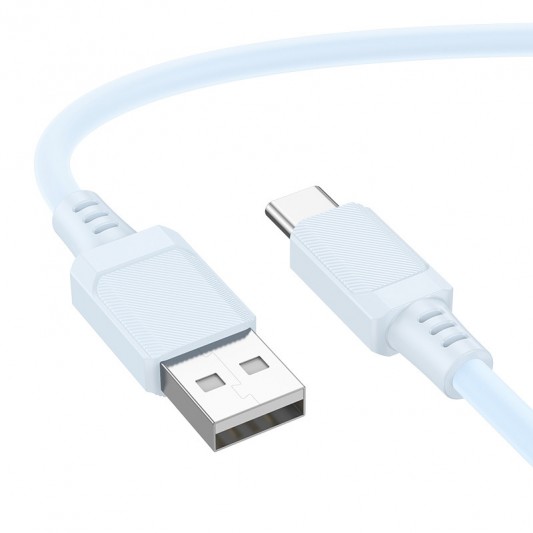 Дата кабель Borofone BX115 Lotto USB to Type-C 3A (1m) Blue - изображение 1