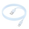 Дата кабель Borofone BX115 Lotto USB to Type-C 3A (1m) Blue