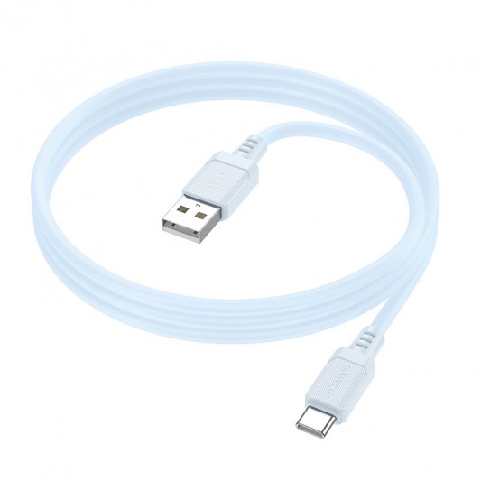 Дата кабель Borofone BX115 Lotto USB to Type-C 3A (1m) Blue - изображение 2