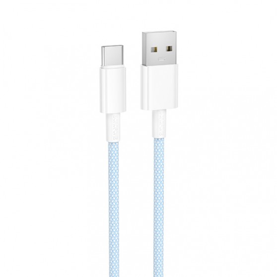 Дата кабель Borofone BX117 Source USB to Type-C 3A (1m) Blue