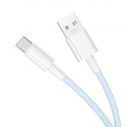 Дата кабель Borofone BX117 Source USB to Type-C 3A (1m) Blue