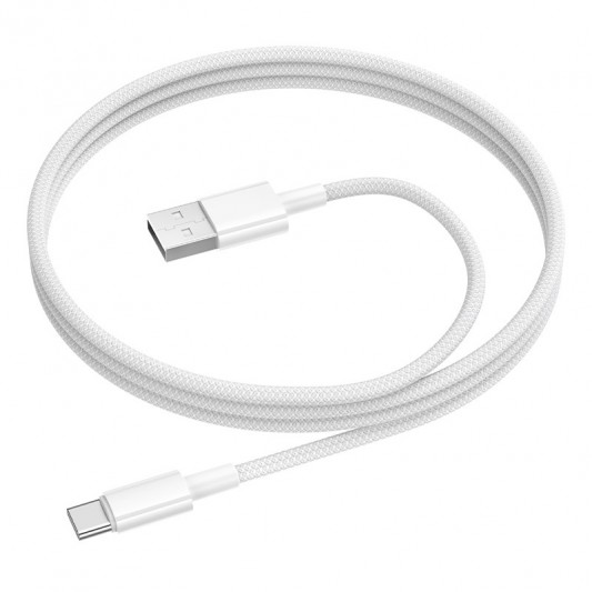 Дата кабель Borofone BX117 Source USB to Type-C 3A (1m) White - изображение 1