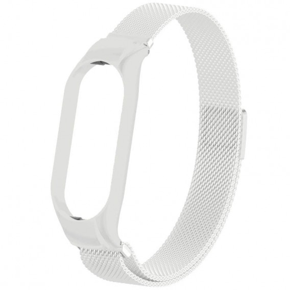 Ремінець Milanese Loop Design для Xiaomi Mi Band 8 White
