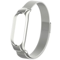 Ремешок Milanese Loop Design для Xiaomi Mi Band 8 / Band 9 (China) / 10 Silver