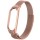 Ремінець Milanese Loop Design для Xiaomi Mi Band 8 Rose Pink