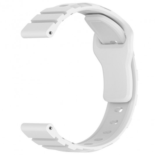 Силиконовый ремешок Defense для Smart Watch 20mm White - изображение 2