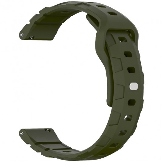Силіконовий ремінець Defense для Smart Watch 20mm Dark Olive - зображення 1 