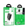 Блок живлення Hoco N60 Gentle PD20W (1USB-C) Black
