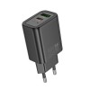 Блок живлення Hoco N61 Gentle PD20W+QC3.0 (1USB-A/1C) + кабель Type-C to Lightning Black