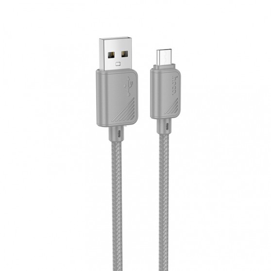 Дата кабель Hoco X113 Beneficio USB to MicroUSB (1m) Gray