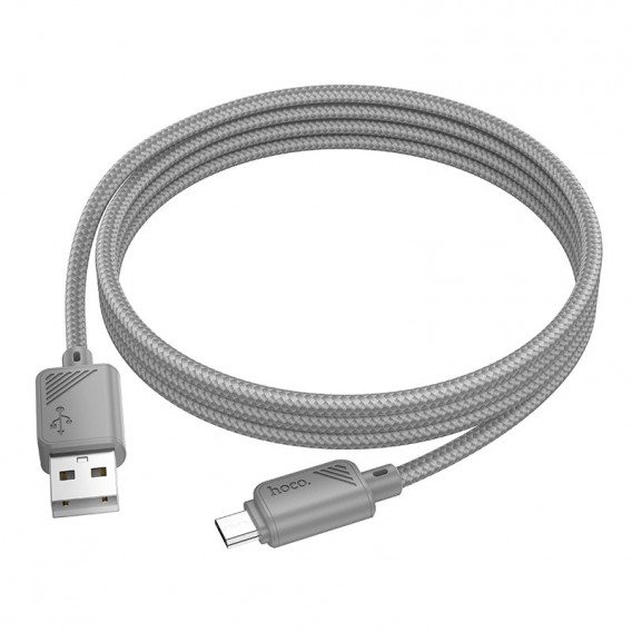 Дата кабель Hoco X113 Beneficio USB to MicroUSB (1m) Gray