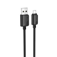 Дата кабель Hoco X113 Beneficio USB to MicroUSB (1m) Black
