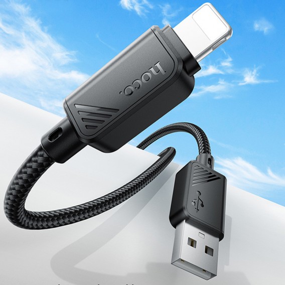 Дата кабель Hoco X113 Beneficio USB to Lightning (1m) Black